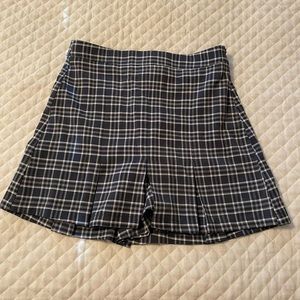Plaid skort